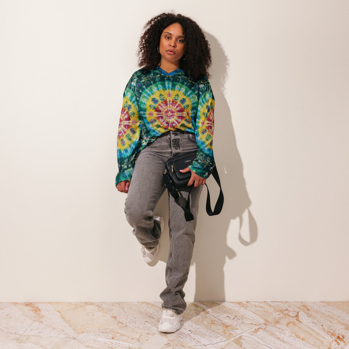 Sunshine Daydream' Recycled hockey fan jersey – Courtenay Tie Dye Sunshine Daydream' Recycled hockey fan jersey – Courtenay Tie Dye