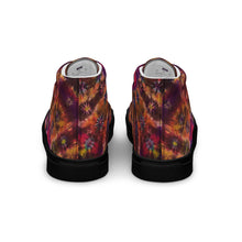 Load image into Gallery viewer, 'Autumn Blush' Men’s high top canvas shoes