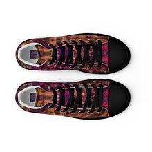 Load image into Gallery viewer, 'Autumn Blush' Men’s high top canvas shoes