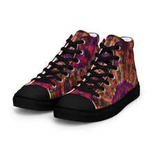 Load image into Gallery viewer, 'Autumn Blush' Men’s high top canvas shoes