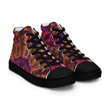 Load image into Gallery viewer, 'Autumn Blush' Men’s high top canvas shoes