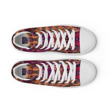 Load image into Gallery viewer, 'Autumn Blush' Men’s high top canvas shoes