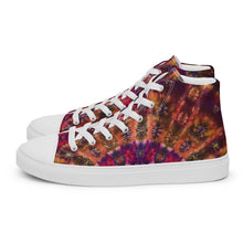 Load image into Gallery viewer, 'Autumn Blush' Men’s high top canvas shoes