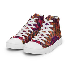Load image into Gallery viewer, 'Autumn Blush' Men’s high top canvas shoes