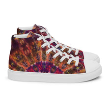 Load image into Gallery viewer, 'Autumn Blush' Men’s high top canvas shoes