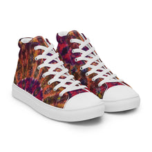 Load image into Gallery viewer, 'Autumn Blush' Men’s high top canvas shoes