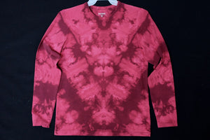 Men's long sleeve stretch shirt Small (38"chest) #0259 Monochromatic Chevron design $120