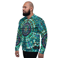 Load image into Gallery viewer, 'Peacock Throne' Unisex Bomber Jacket (Polyester)