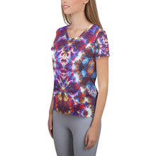 Load image into Gallery viewer, Gargoyle Guardian' All-Over Print Women's Athletic T-shirt (Slim Fit)