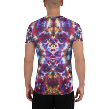 Load image into Gallery viewer, Gargoyle Guardian' All-Over Print Men's Athletic T-shirt (Slim Fit)