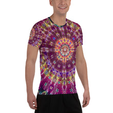 Load image into Gallery viewer, Fall Phantasm' All-Over Print Men's Athletic T-shirt (Slim Fit)