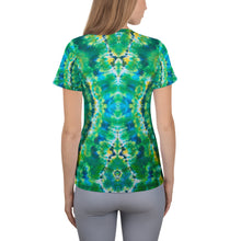 Load image into Gallery viewer, Emerald Isles' All-Over Print Women's Athletic T-shirt (Slim Fit)