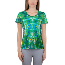 Load image into Gallery viewer, Emerald Isles' All-Over Print Women's Athletic T-shirt (Slim Fit)