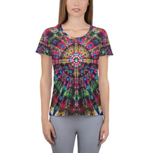 Load image into Gallery viewer, Celebration of Life' All-Over Print Women's Athletic T-shirt (Slim Fit)