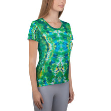 Load image into Gallery viewer, Emerald Isles' All-Over Print Women's Athletic T-shirt (Slim Fit)