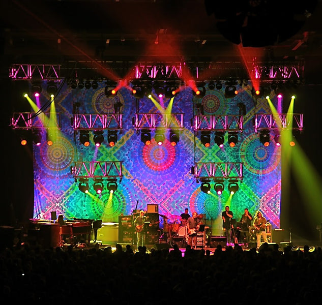 2010 Furthur stage backdrop by Courtenay Pollock