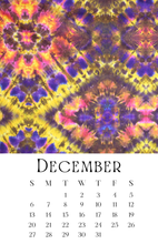 Load image into Gallery viewer, Courtenay Tie Dye Calendar 2026