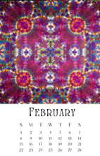 Load image into Gallery viewer, Courtenay Tie Dye Calendar 2026