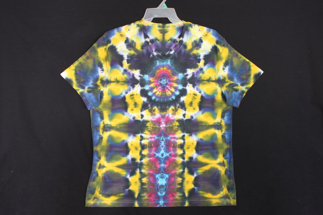 Men's V neck Stretch T shirt XL #1629 Lighthouse design $85