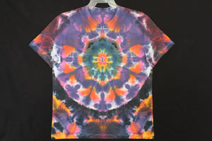 Men's stretch T shirt Large #1846 Mandala design $80