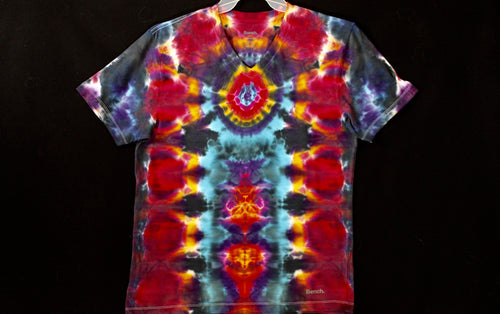 Men's stretch  V neck T shirt Medium #2595  Lighthouse design $80