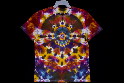 Reg. cotton T shirt Large #2911 Mandala design $80