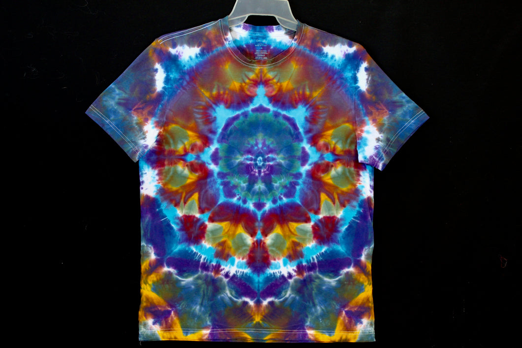 Reg. Cotton T shirt Large #3138 Mandala design $80