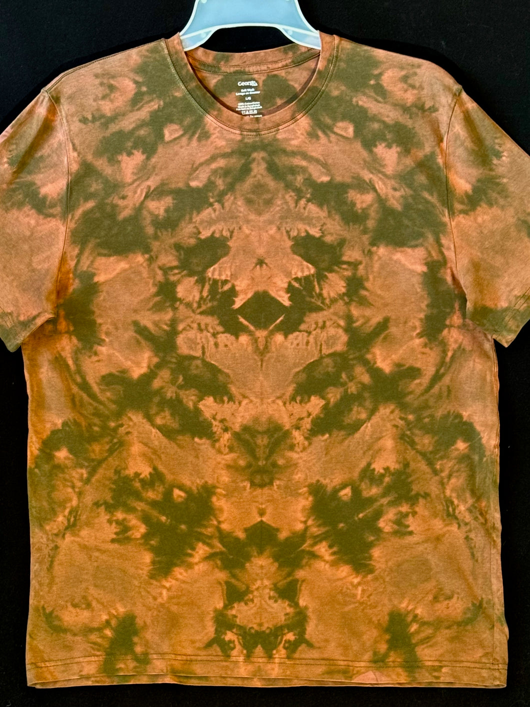 Reg. Cotton T shirt mono Large #4858 God's Eye design $80