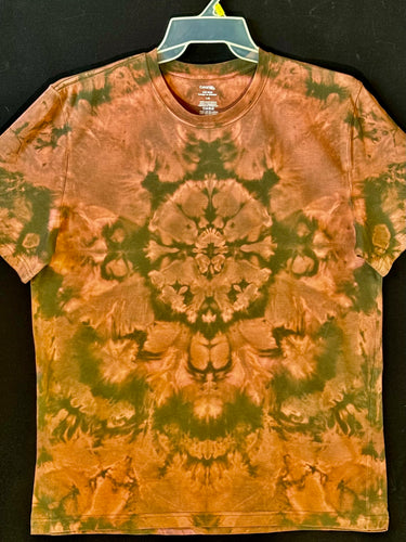 Reg. Cotton T shirt mono Large #4860 Mandala desgn $80