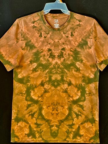 Reg. Cotton T shirt mono Medium #4861 Chevron design $80
