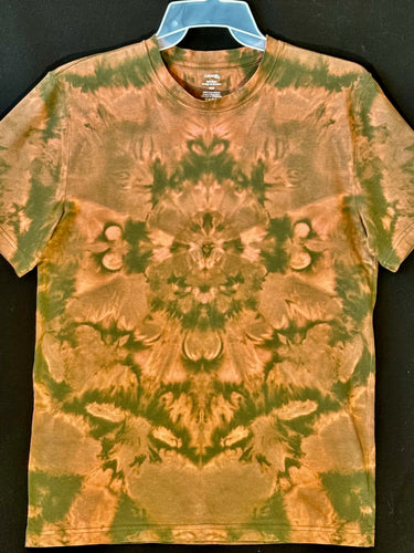 Reg. Cotton T shirt mono Medium #4862 Mandala design $80