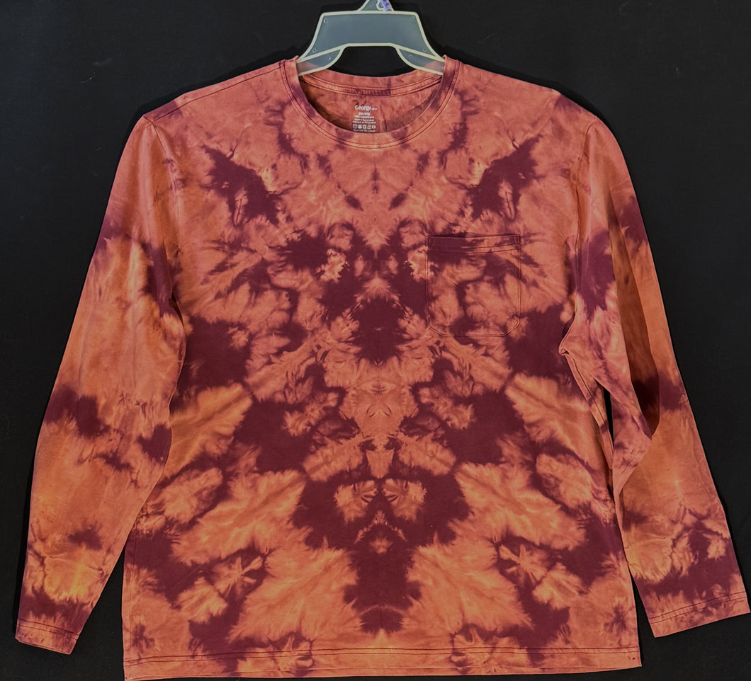 Long Sleeve Winter Weight Cotton T shirt XXL #4869 Chevron design $110