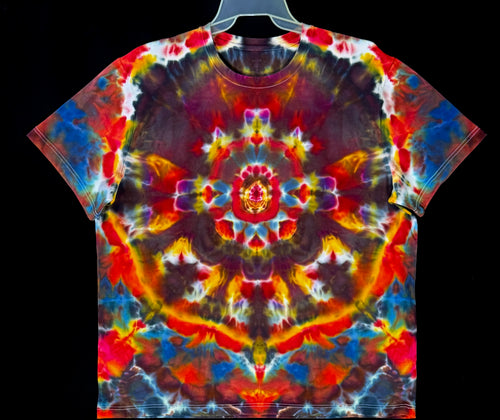 Soft Stretch Cotton T shirt XXL #4919 Mandala design $90