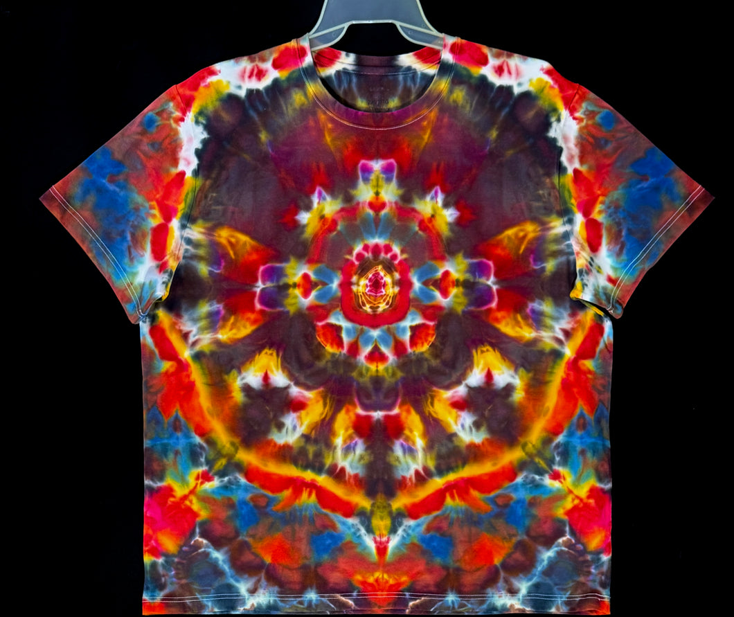 Soft Stretch Cotton T shirt XXL #4919 Mandala design $90