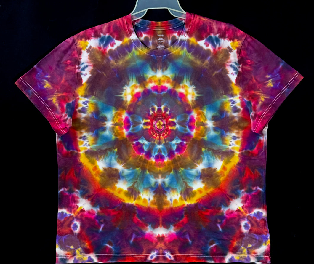 Soft Stretch Cotton T shirt XXL #4922 Mandala design $90