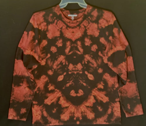 Long sleeve Stretch and smooth Cotton shirt  Large  #4957 Chevron design $125