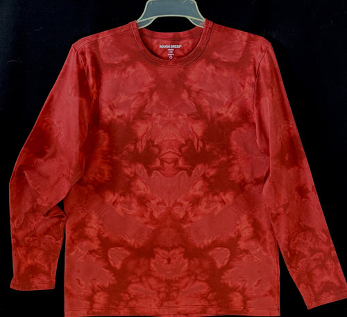 Long sleeve Cotton stretch Monochromatic T shirt Large #4963 God's Eye design $120