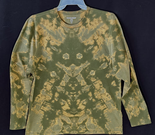 Long sleeve stretch Monochromatic  Cotton T shirt XL #4967 Pyramid design $120