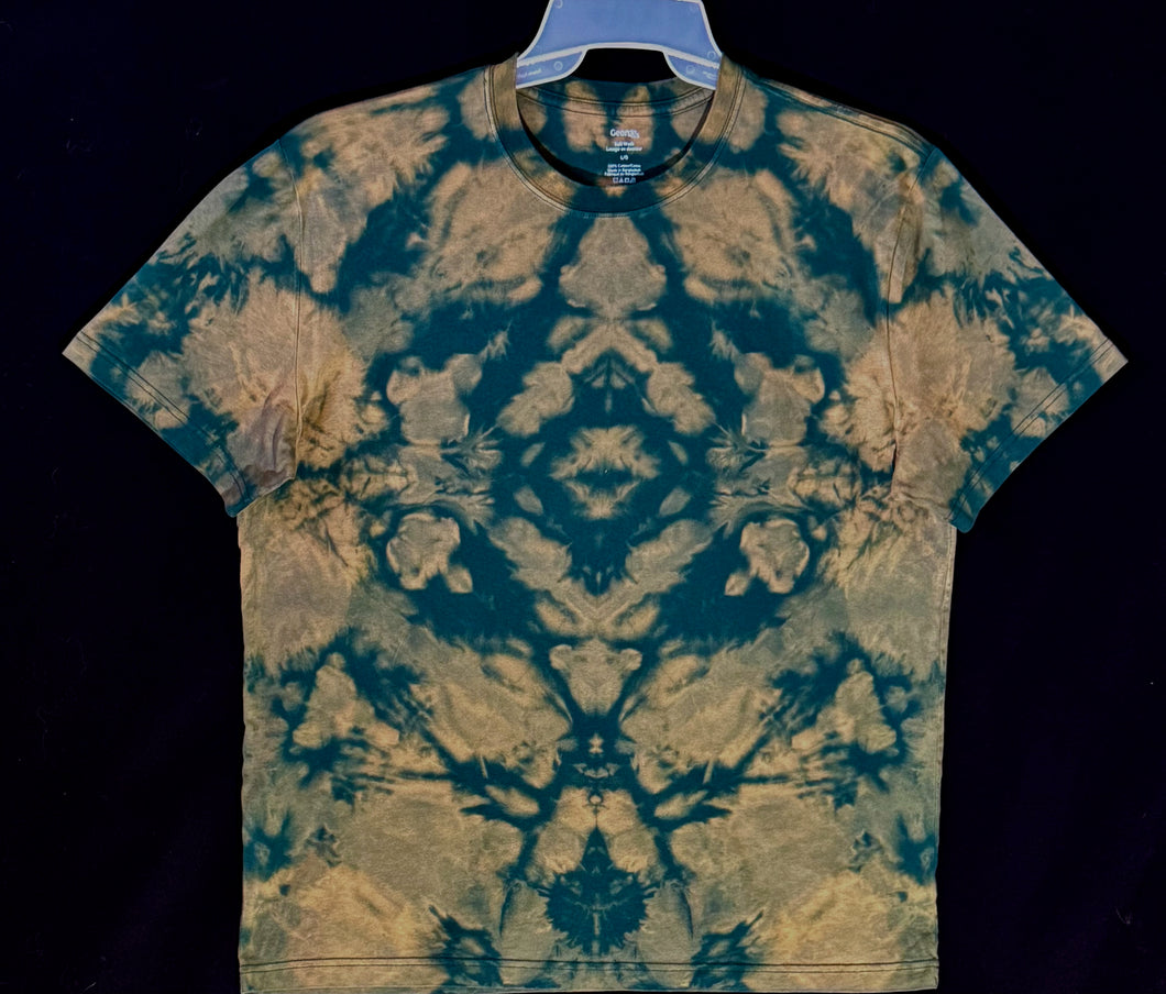 Reg. Cotton T shirt monochromatic Large #5004 God's Eye design $80