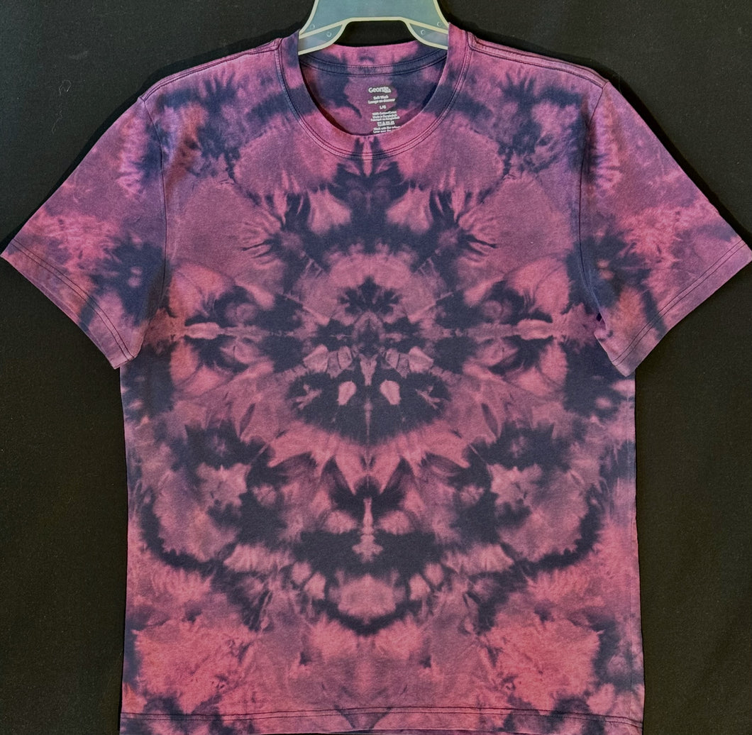 Reg. Cotton T shirt MONO  Large. #5016 Mandala design $80