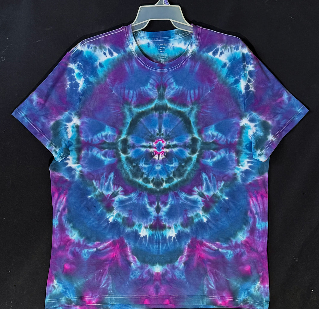 Reg. Cotton T shirt XXL #5053 Mandala design $85