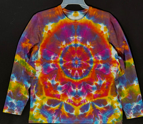 Long sleeve Cotton stretch T shirt XL  #5069 Mandala design $120