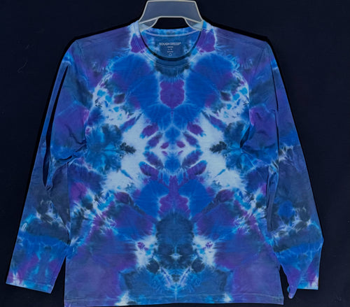 Long sleeve stretch cotton T shirt large #5077 God's Eye design $120