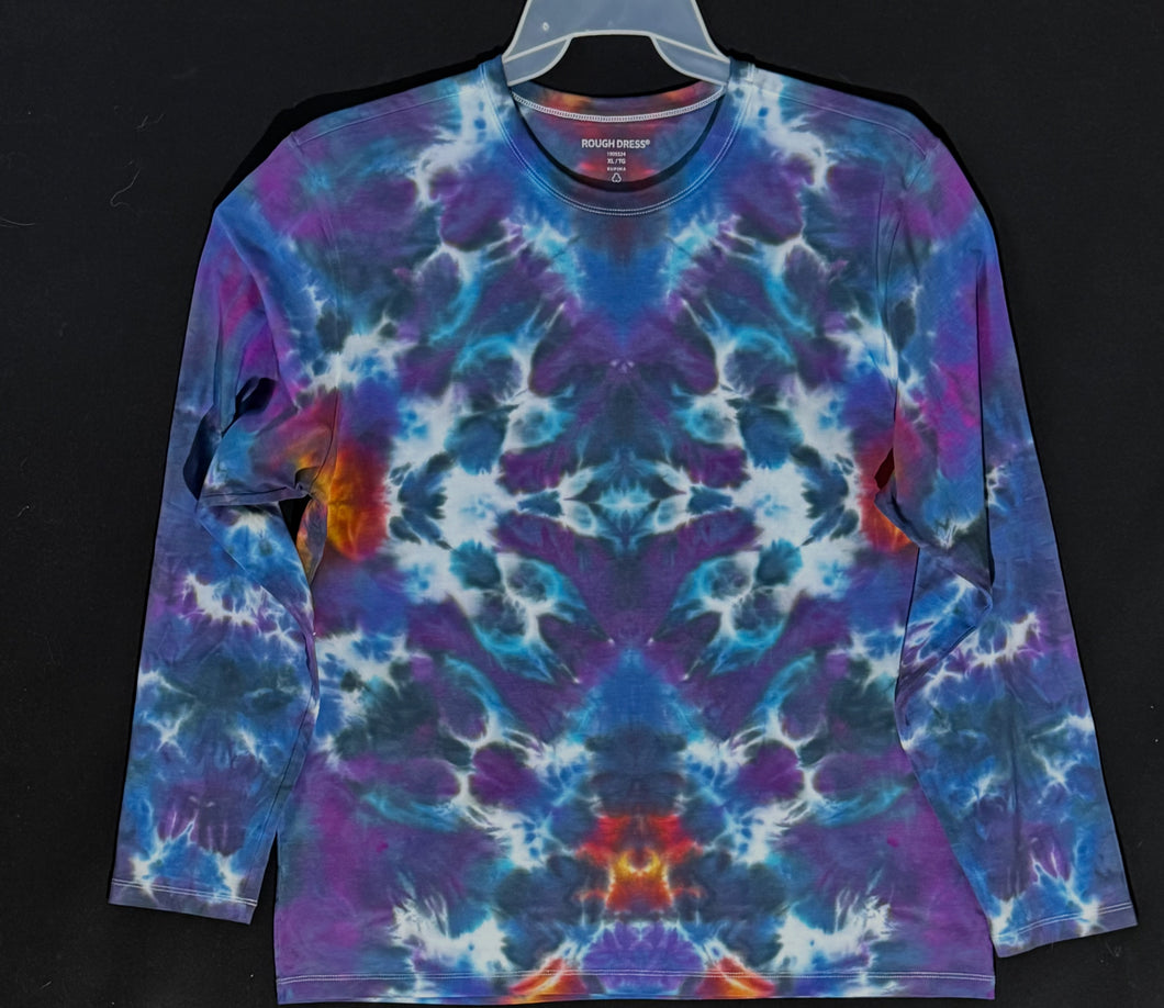 Long sleeve stretch cotton T shirt Large #5079 God's Eye design $120