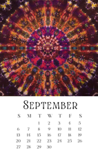 Load image into Gallery viewer, Courtenay Tie Dye Calendar 2026
