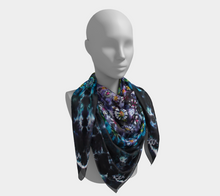 Load image into Gallery viewer, Mandala Scarf 100% Natural Silk #5807 - &#39;Orion&#39;s Crown&#39;
