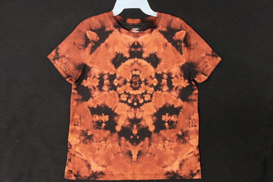 Women's reg. T shirt Medium Monochromatic #0390 Mandala design $80