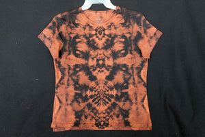 Ladies reg. T shirt Large (chest 41") #0653  Monochromatic Scarab Totem design $80