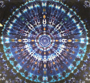 'Ripples in the Cosmic Stream' Mandala 90"X96" # 6465