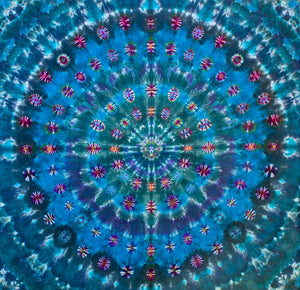 'Catherine Wheel " Mandlala 92"X93" #9118 Courtenay's 75th. birthday Mandala